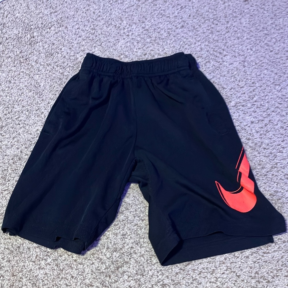 Nike Black and Red Athletic Shorts